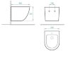 Биде подвесное Koller Pool Round RN-0495-B белое