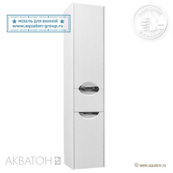 Шкаф-колонна АКВАТОН Сильва, правый дуб полярный Шкаф-колонна АКВАТОН Сильва, правый дуб полярный